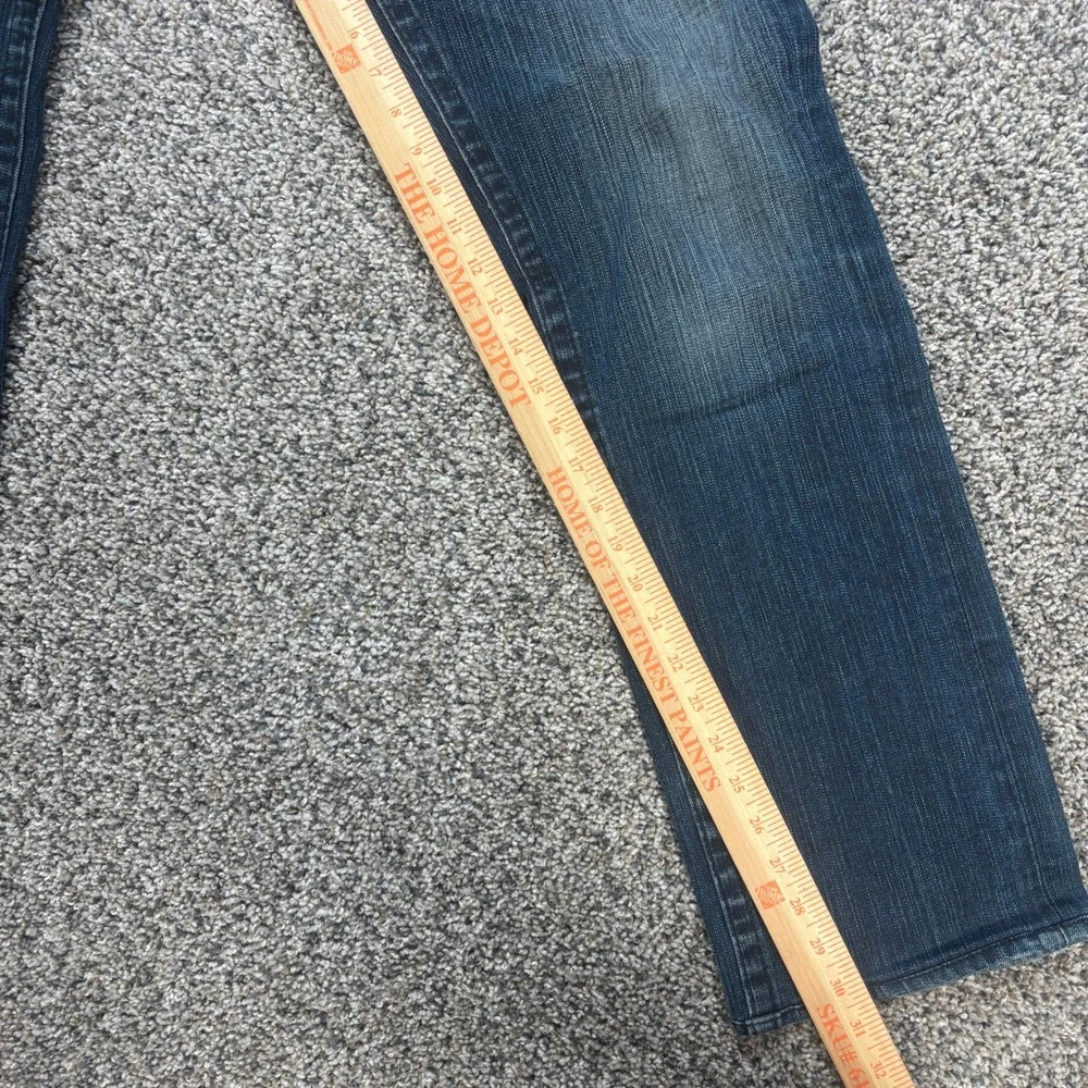 True Religion Ricky Men's 34 Jeans Straight Leg Dark Wash Made in USA MAC859EL
